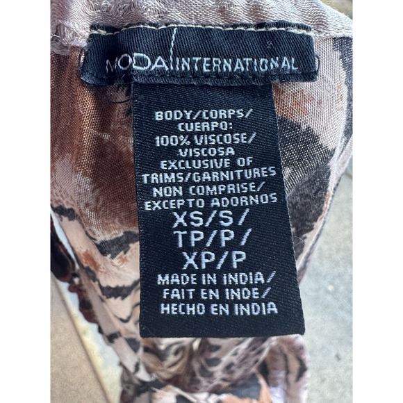 Animal‎ Print Dress Women's Size XS/S Strapless Tie Around Neck! - Picture 6 of 6